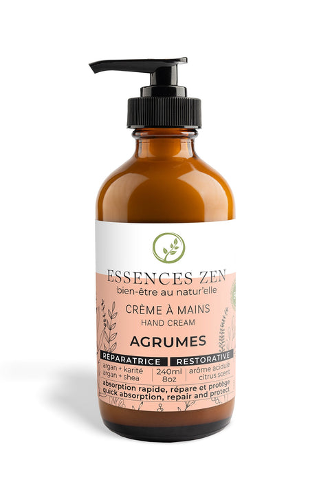 Crème à main - Agrumes - 240ml - Essences Zen