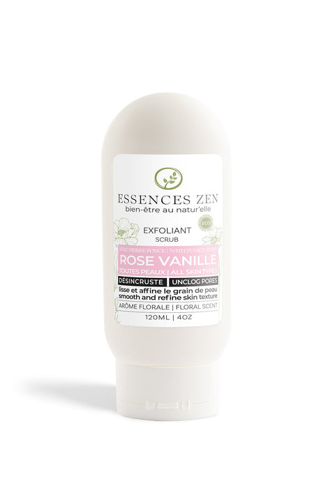 Exfoliant pour le visage à la rose - 120ml - Essences Zen