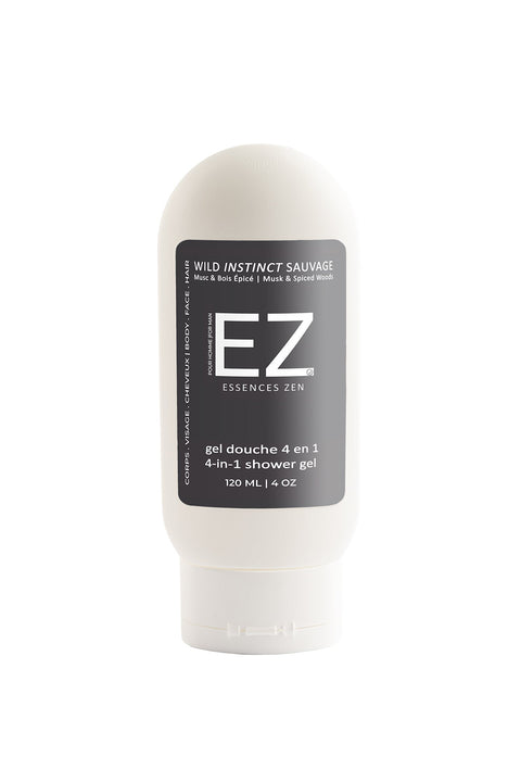 Gel Douche 4 - en - 1 Instinct Sauvage 120ml - Essences Zen